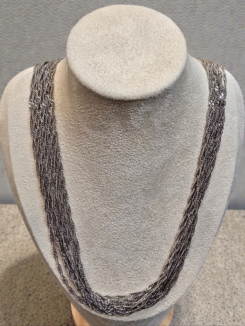 Kenneth Cole Multi-Strand Chain Statement Necklace